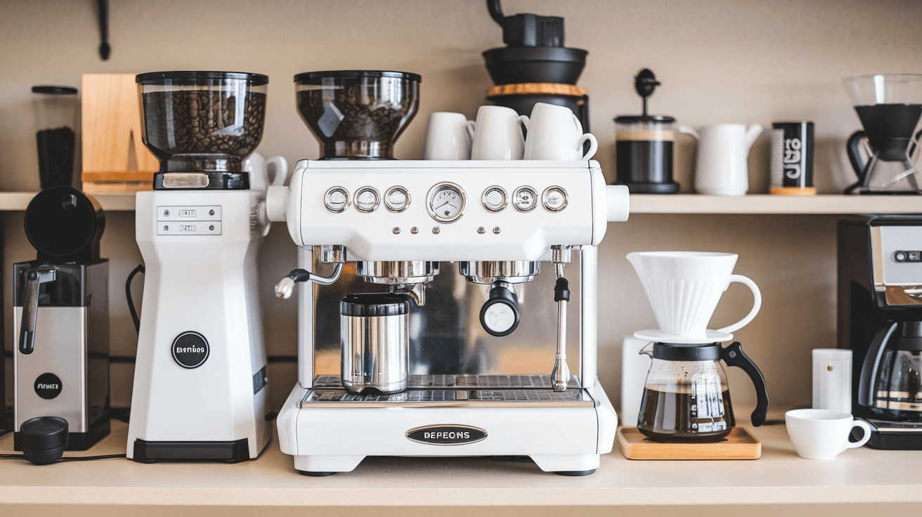 Coffee brewing station